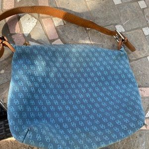 Dooney&Bourke Denim Leather logo purse
